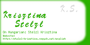 krisztina stelzl business card